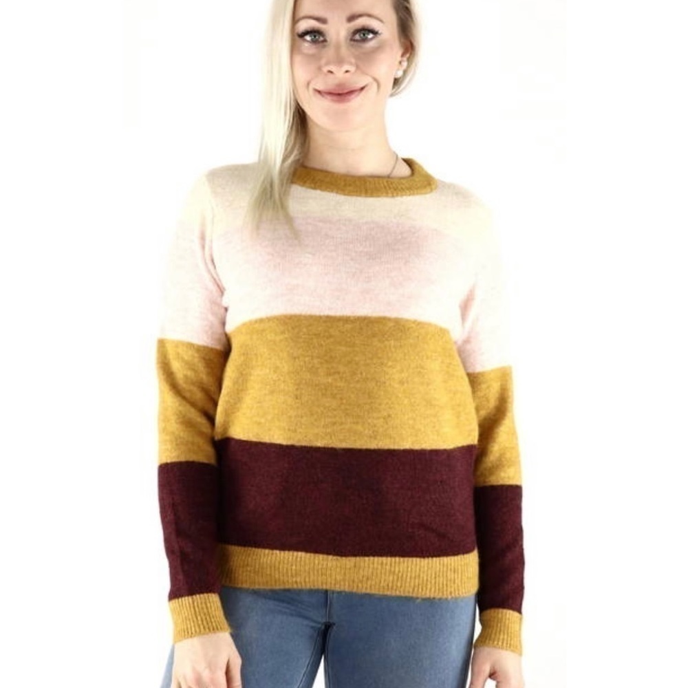 NWOT Vero Moda Cotten Blend Striped Sweater Women’s Size Small